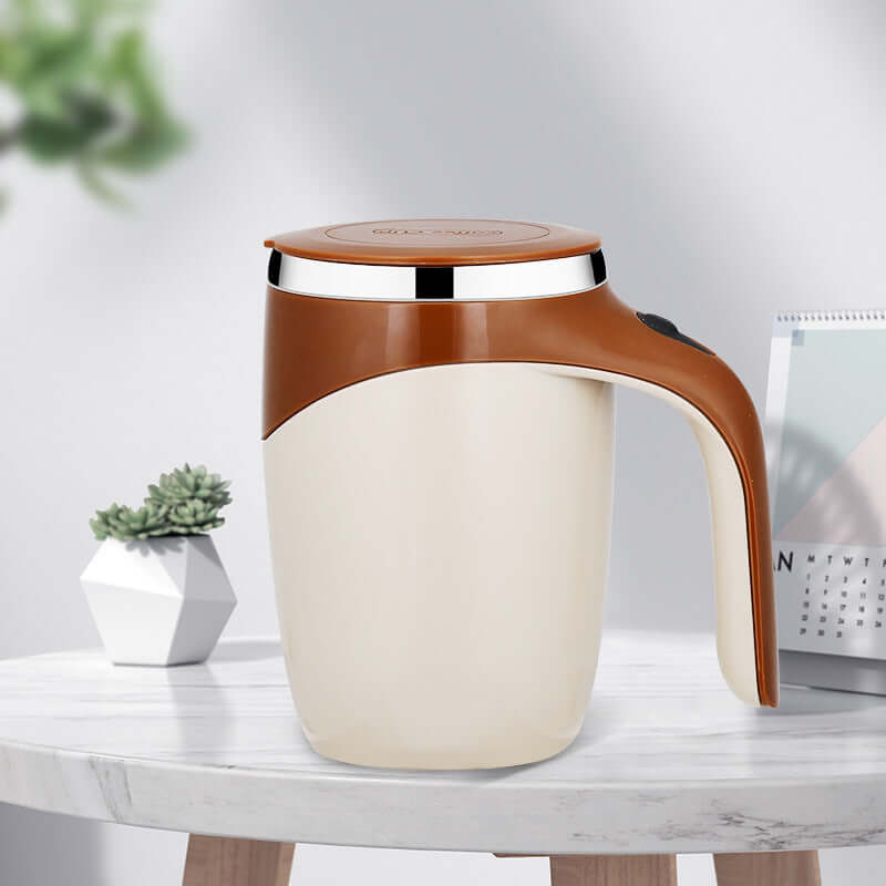 Rechargeable Model Automatic Stirring Cup Coffee Cup High Value Electric Stirring Cup Lazy Milkshake Rotating Magnetic Water CupRechargeable Auto Stirring Coffee Cup Magnetic Mixer