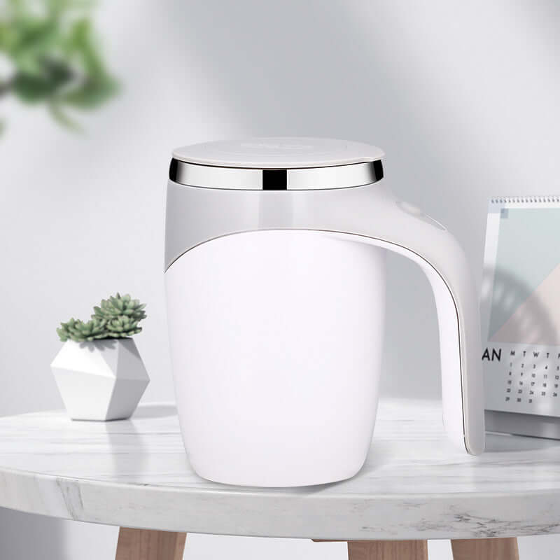Rechargeable Model Automatic Stirring Cup Coffee Cup High Value Electric Stirring Cup Lazy Milkshake Rotating Magnetic Water CupRechargeable Auto Stirring Coffee Cup Magnetic Mixer