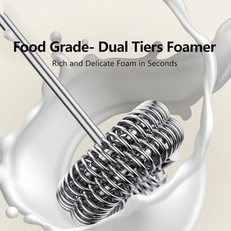 Electric Milk Frother Coffee Handheld Wireless Charging Milk Frother