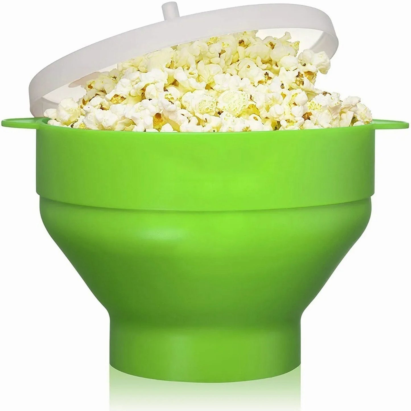Microwave Silicone Popcorn Popper Collapsible Silicone Popcorn Maker Bowl with Handle Lid