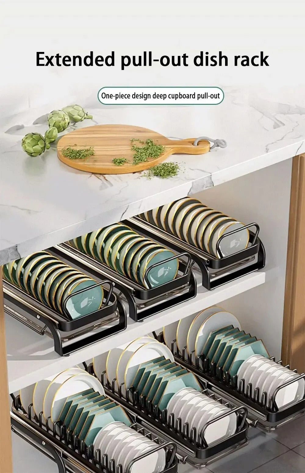 Multi-functional Kitchen Storage Rack Dish Draining Rack