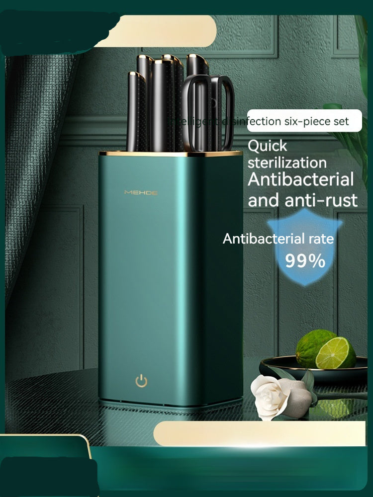 Household Knife Set Seven-piece UV Disinfection Ozone Sterilization Kitchen Knife Suit