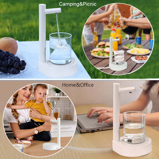 Desk Dispenser Electric Water Gallon Automatic Water Bottle Dispenser Rechargeable Water DispenserRechargeable Electric Desk Water Bottle Dispenser