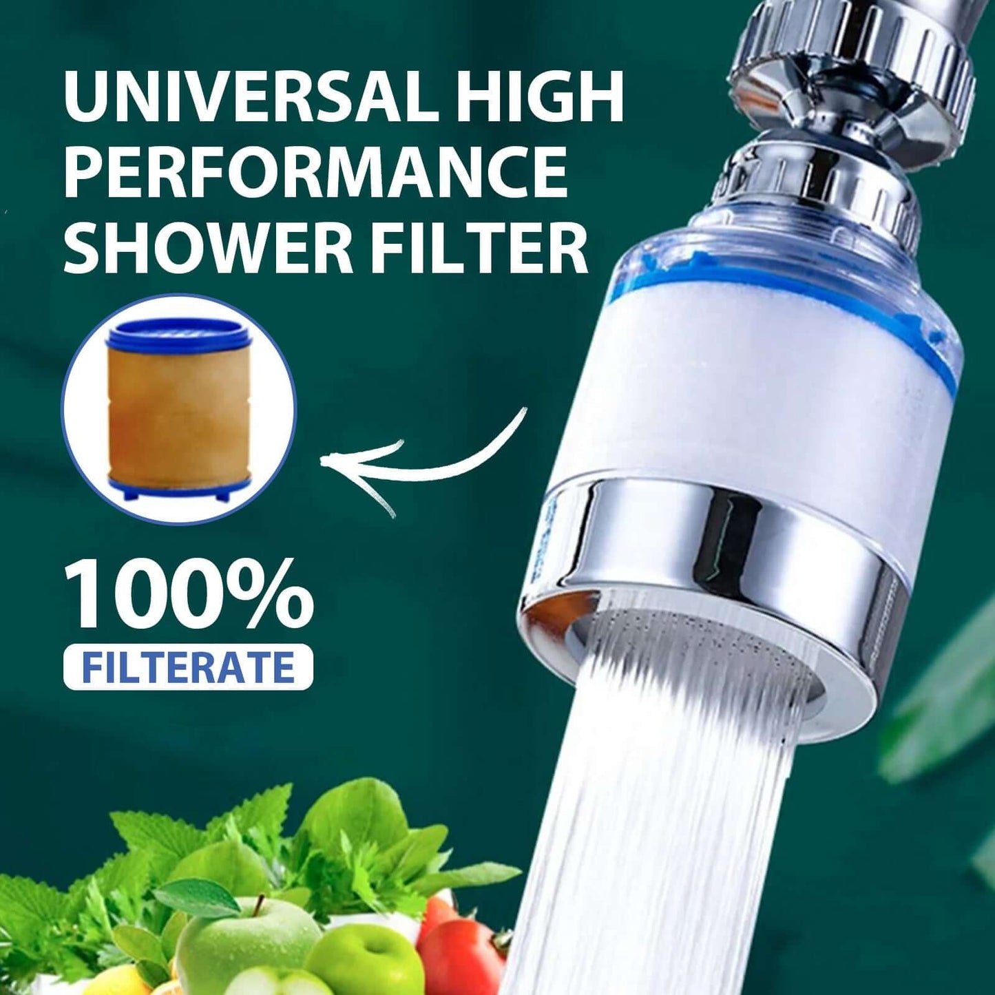 360 Degree Rotating Faucet Filter Water Purifier Faucet Filter Purifier For Kitchen, Bathroom, Sink, Removes Heavy Metals And Hard Water360 Degree Rotating Faucet Water Filter Purifie