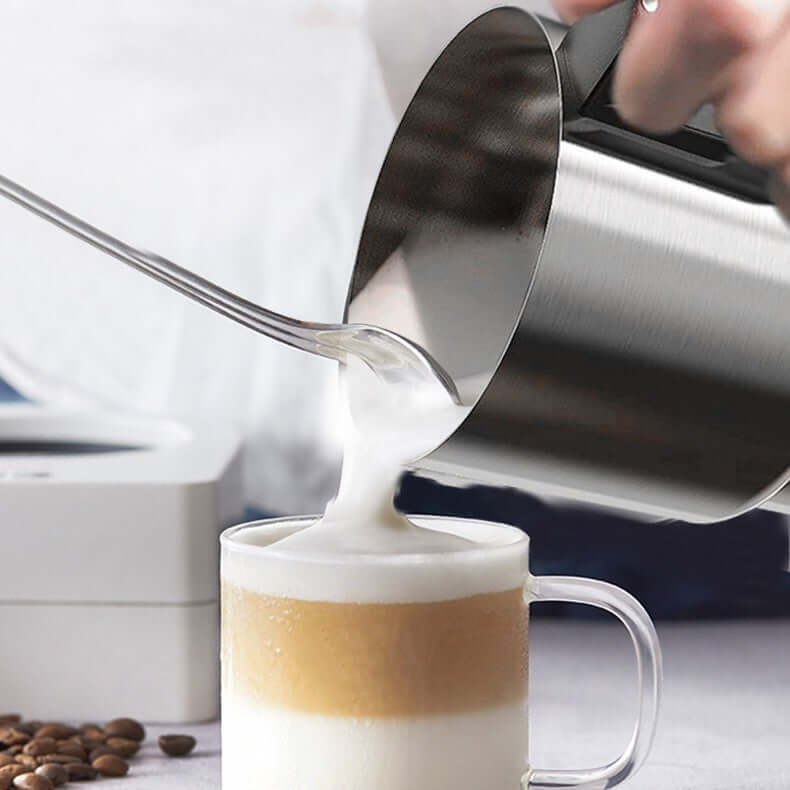 Plastic Electric Milk Heating Foam MakerElectric Milk Frother and Heater Foam Maker for Home