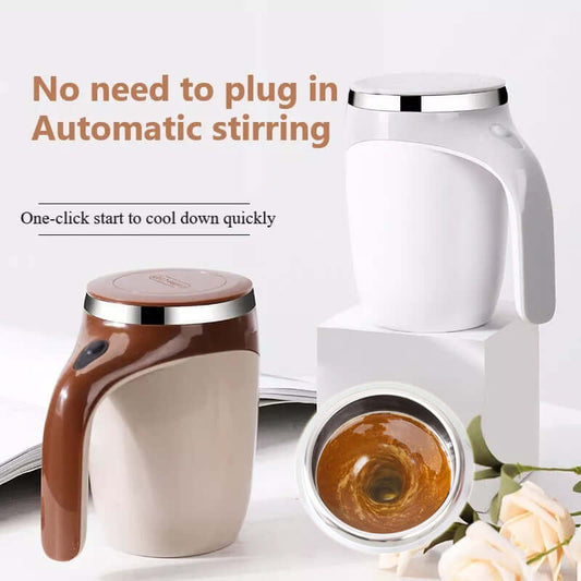 Rechargeable Model Automatic Stirring Cup Coffee Cup High Value Electric Stirring Cup Lazy Milkshake Rotating Magnetic Water CupRechargeable Auto Stirring Coffee Cup Magnetic Mixer